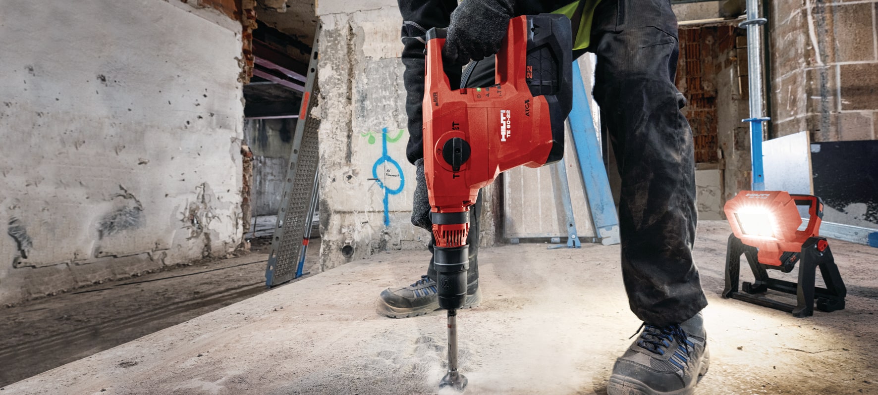 TE 60-22 Cordless rotary hammer - Cordless SDS Max Rotary Hammers