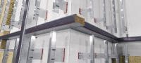 CFS-VB E60 Cavity barrier 25mm air gap Pre-formed fire cavity barrier for rainscreen cladding with 60 minutes of fire integrity and air gaps up to 25 mm Applications 3