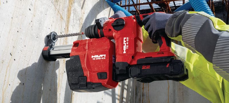 TE 4-22 Cordless rotary hammer Compact SDS Plus cordless rotary hammer with our best performance-to-weight ratio for overhead drilling (Nuron battery platform) Applications 1