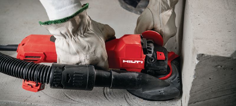 AG 125-20D angle grinder Brushless 2000W angle grinder with dead man’s switch for cutting and grinding in metal, concrete and masonry with discs up to 125mm Applications 1