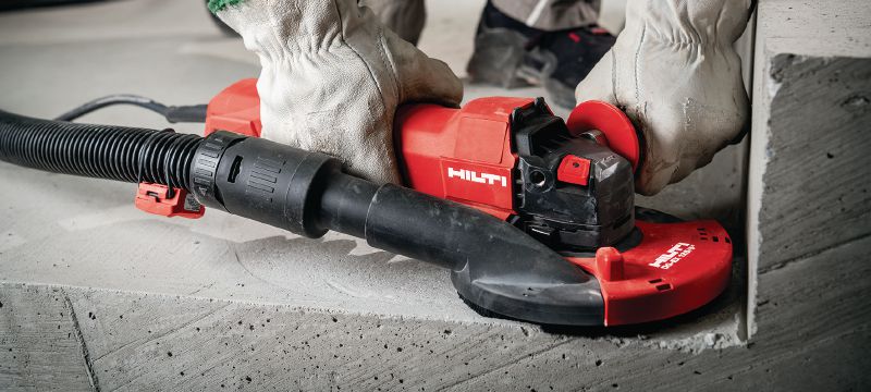 AG 125-20D angle grinder Brushless 2000W angle grinder with dead man’s switch for cutting and grinding in metal, concrete and masonry with discs up to 125mm Applications 1