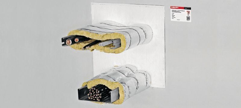 CFS-CT B Firestop coated board system with wide approval range for sealing medium to large openings Applications 1