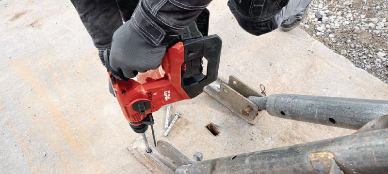 TE 30-22 cordless rotary hammer Powerful cordless SDS Plus (TE-C) rotary hammer with Active Vibration Reduction and Active Torque Control for concrete drilling and chiseling (Nuron battery platform) Applications 1