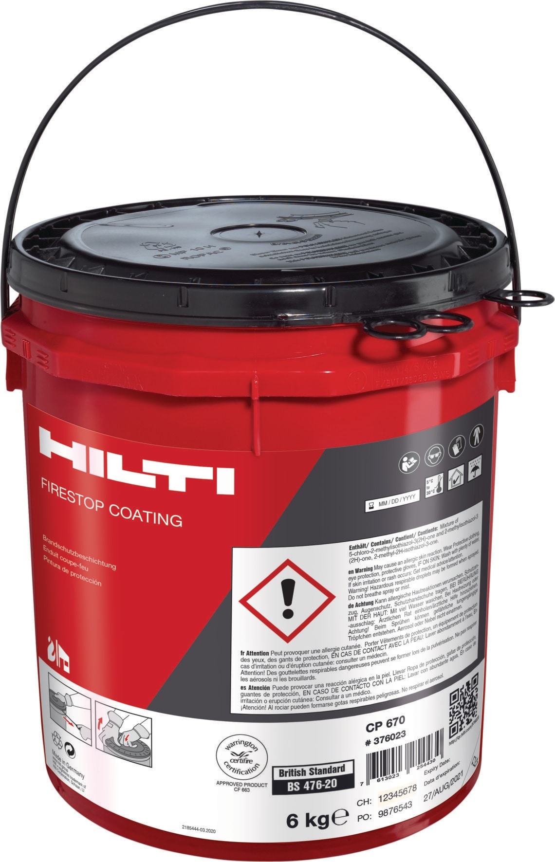 CP 670 Firestop coatings - Sealants, Sprays and Coatings - Hilti